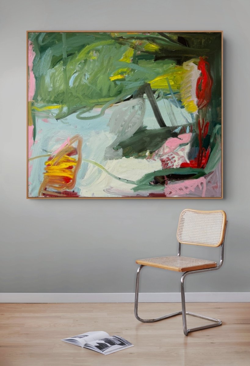 For a While - by Petra Schott - Abstract Painting - Ideelart