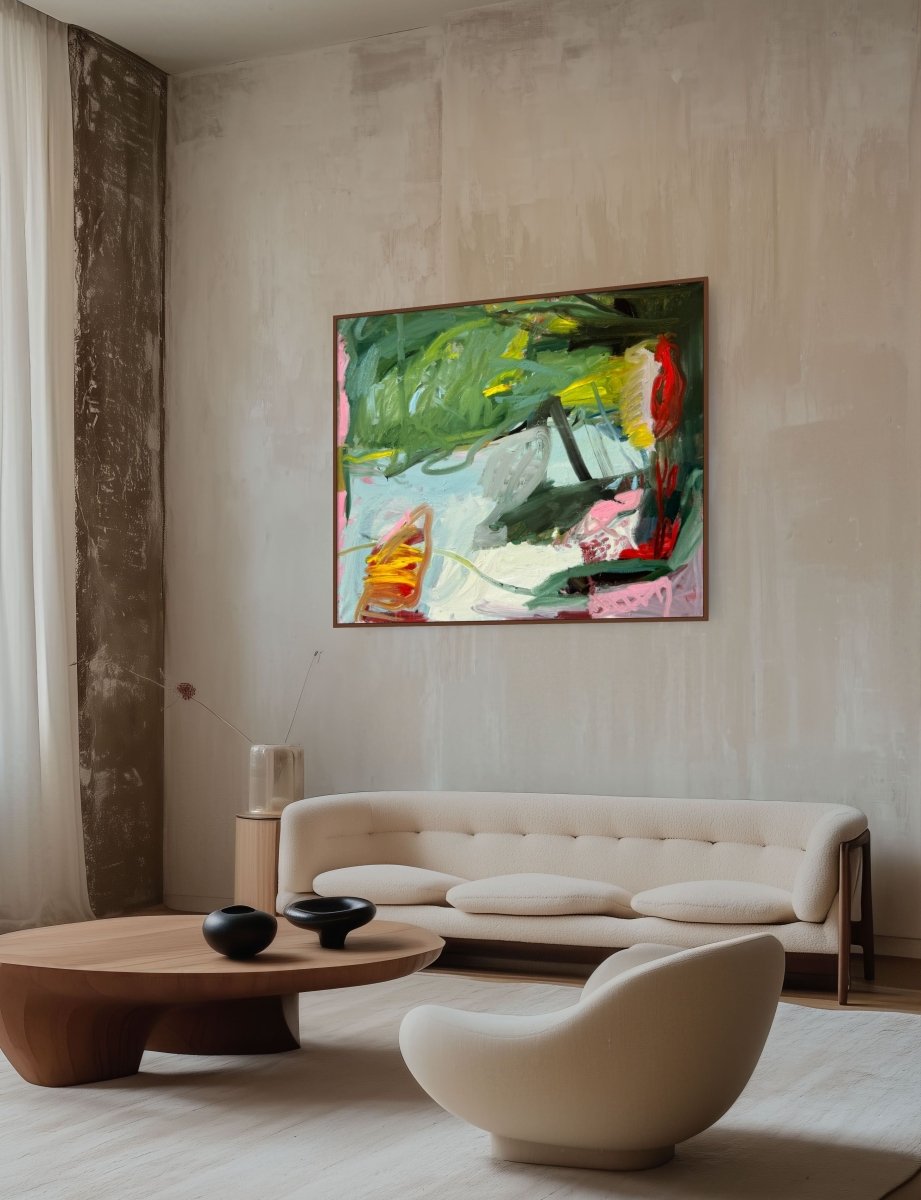 For a While - by Petra Schott - Abstract Painting - Ideelart