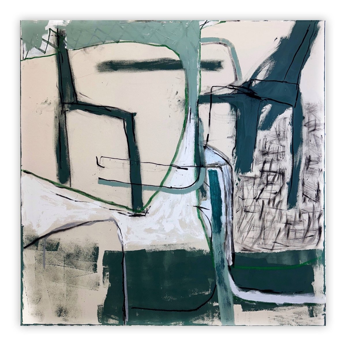In-Between Spaces - by Manuela Karin Knaut - Abstract Painting - Ideelart
