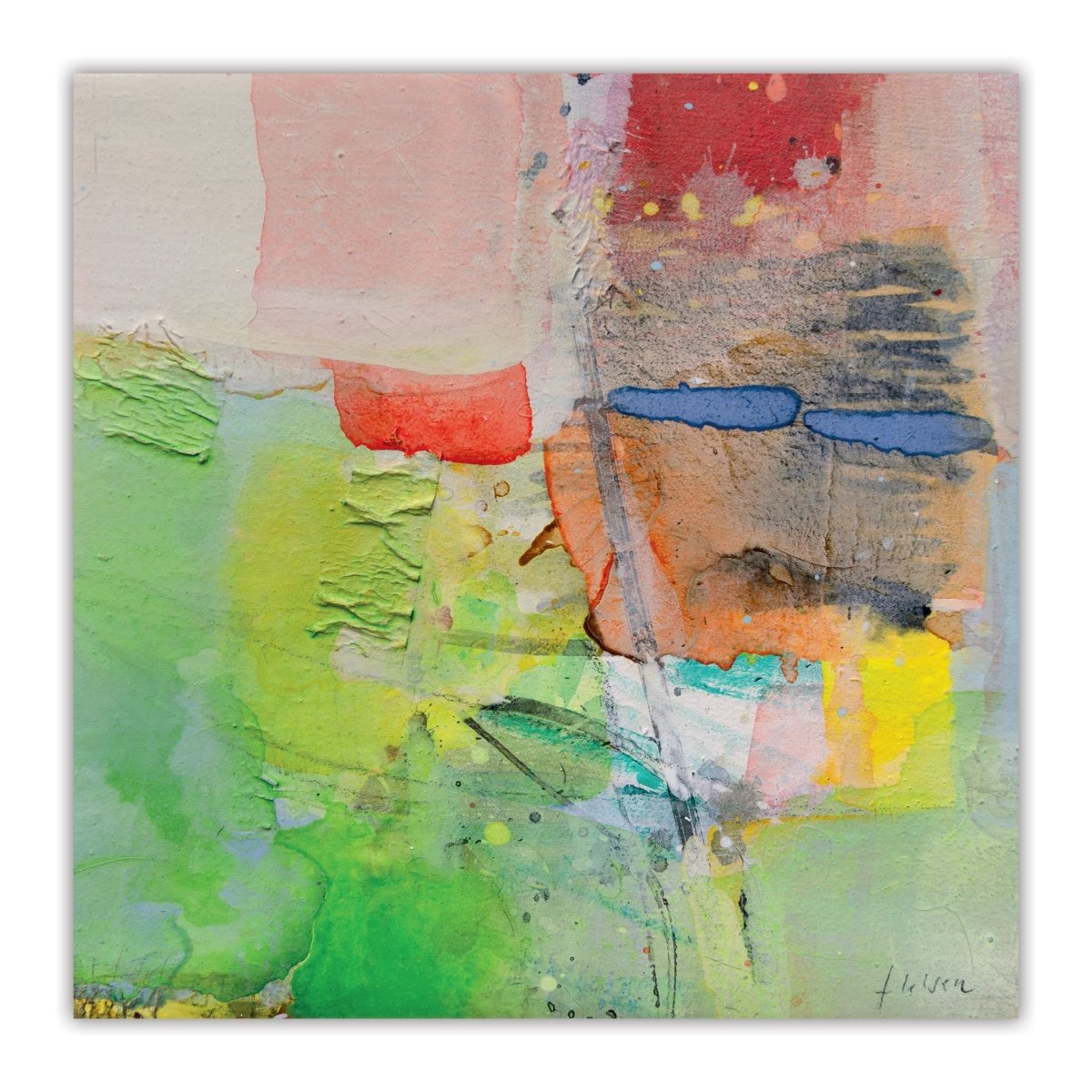 In The Green - by Greet Helsen - Abstract Painting - Ideelart