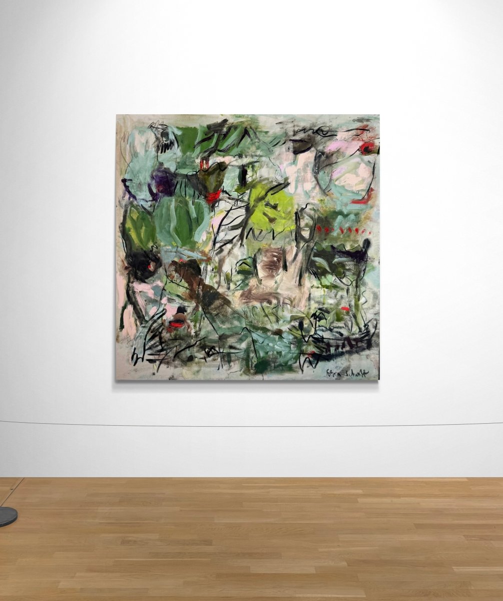In The Hammock - by Petra Schott - Abstract Painting - Ideelart