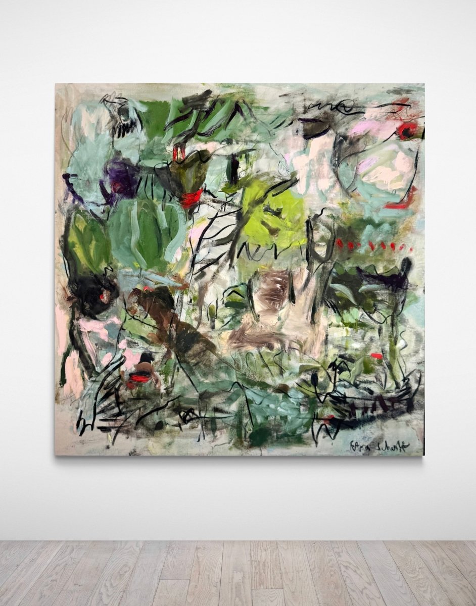 In The Hammock - by Petra Schott - Abstract Painting - Ideelart