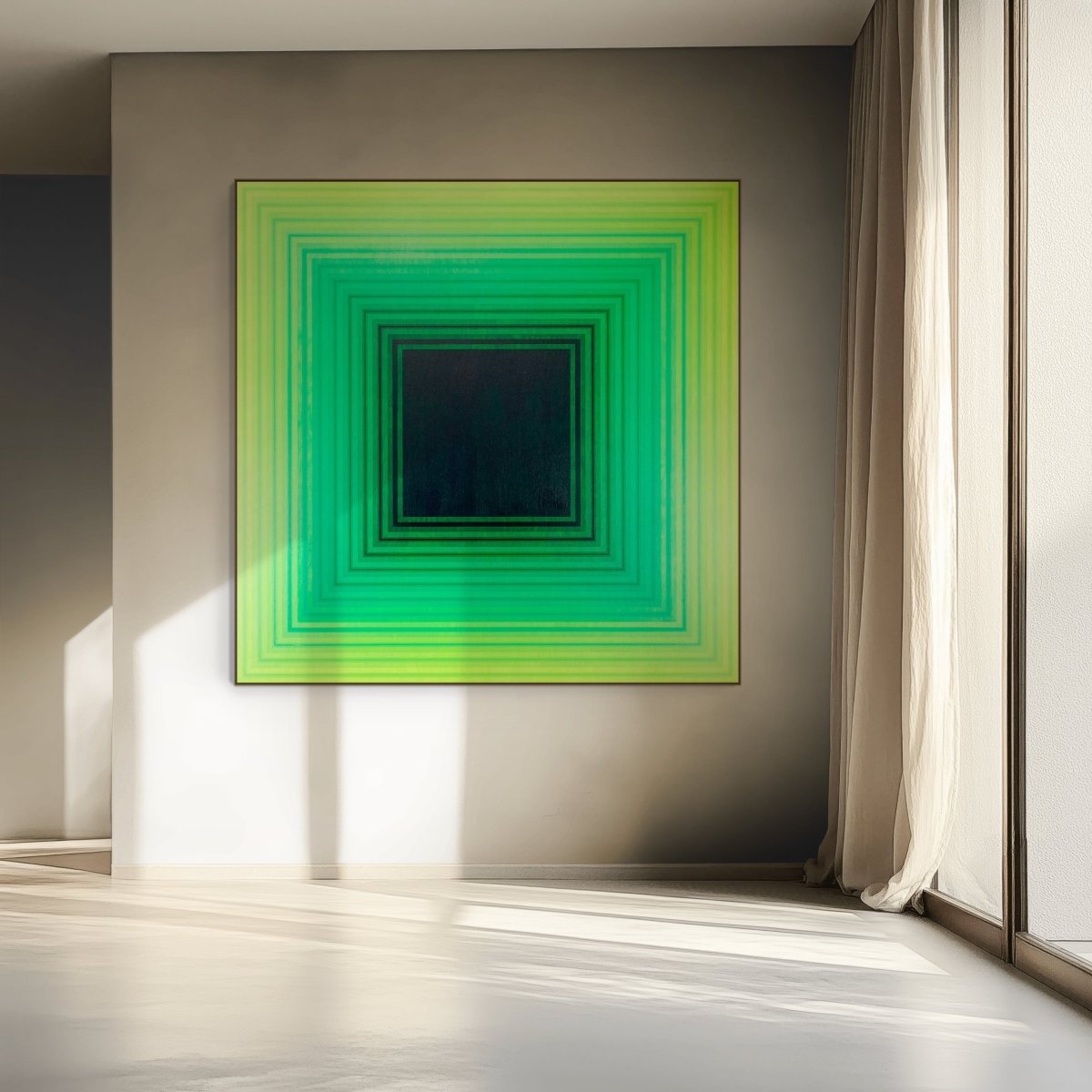 Incremental Light (Green Light) - by Andy Harwood - Abstract Painting - Ideelart