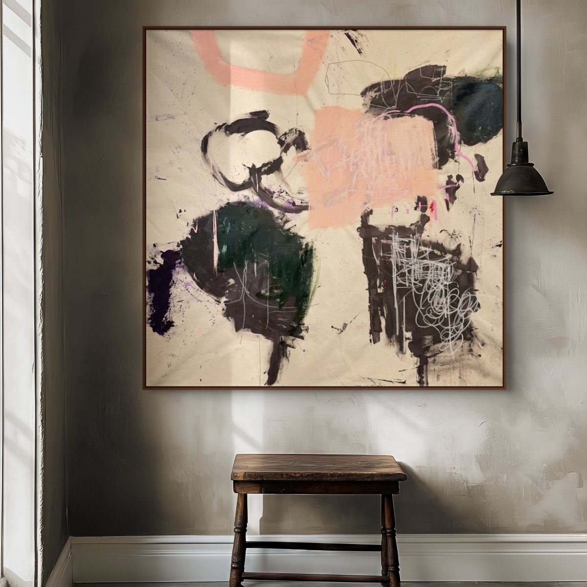 Irregular bunch of flowers - by Manuela Karin Knaut - Abstract Painting - Ideelart