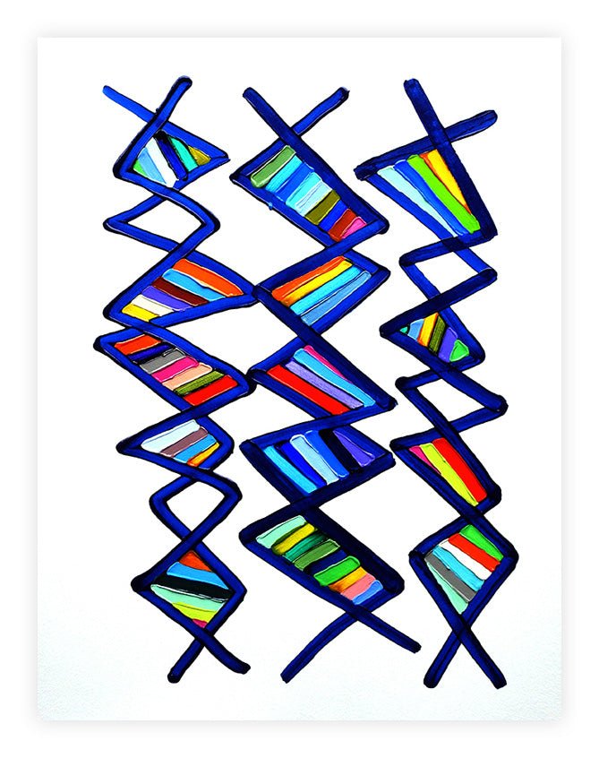 Jive 2 - by Martina Nehrling - Abstract Painting - Ideelart