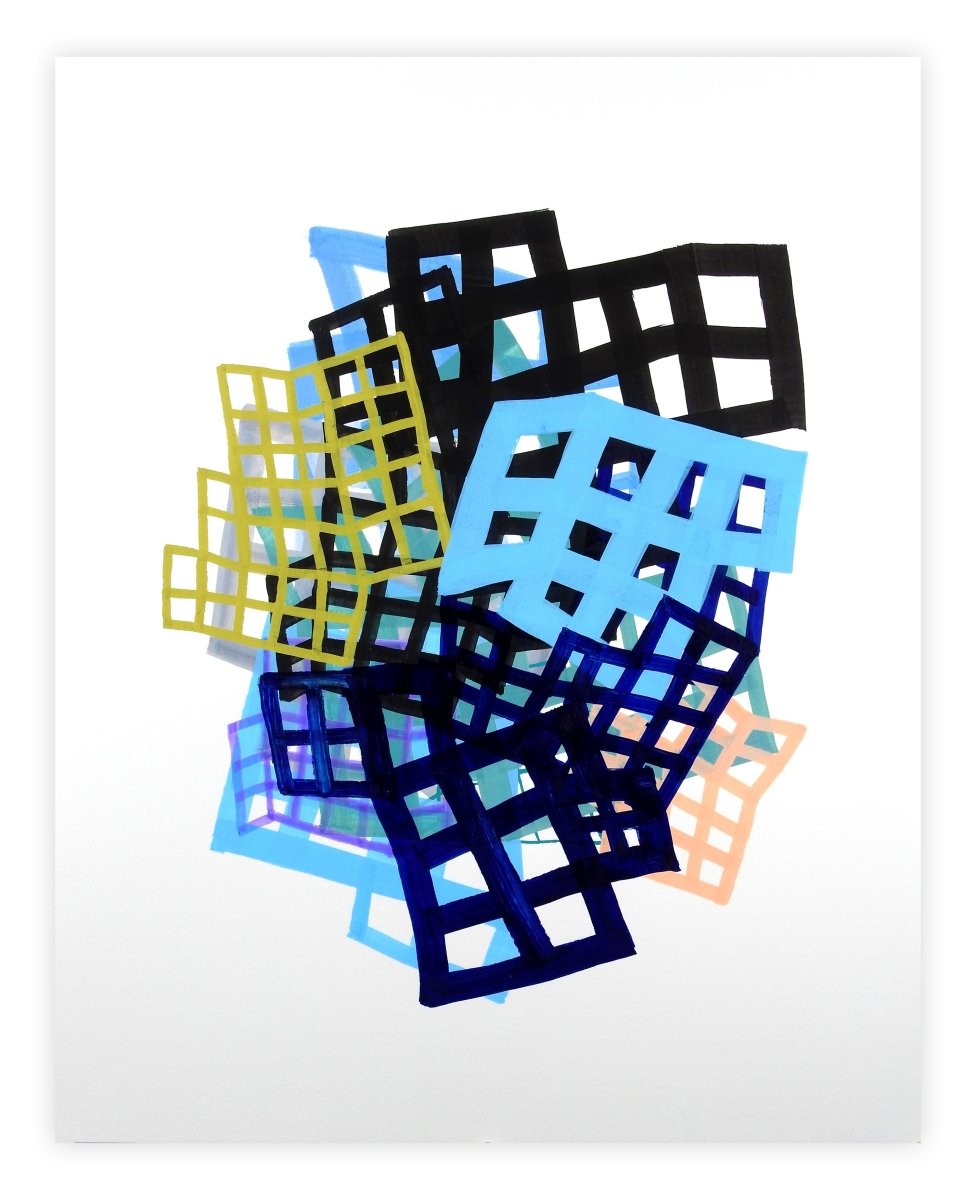Lattice 3 - by Martina Nehrling - Abstract Painting - Ideelart