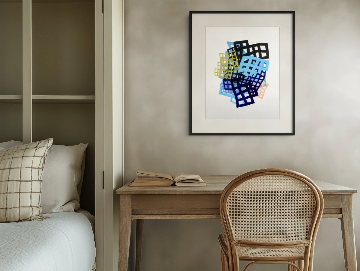 Lattice 3 - by Martina Nehrling - Abstract Painting - Ideelart