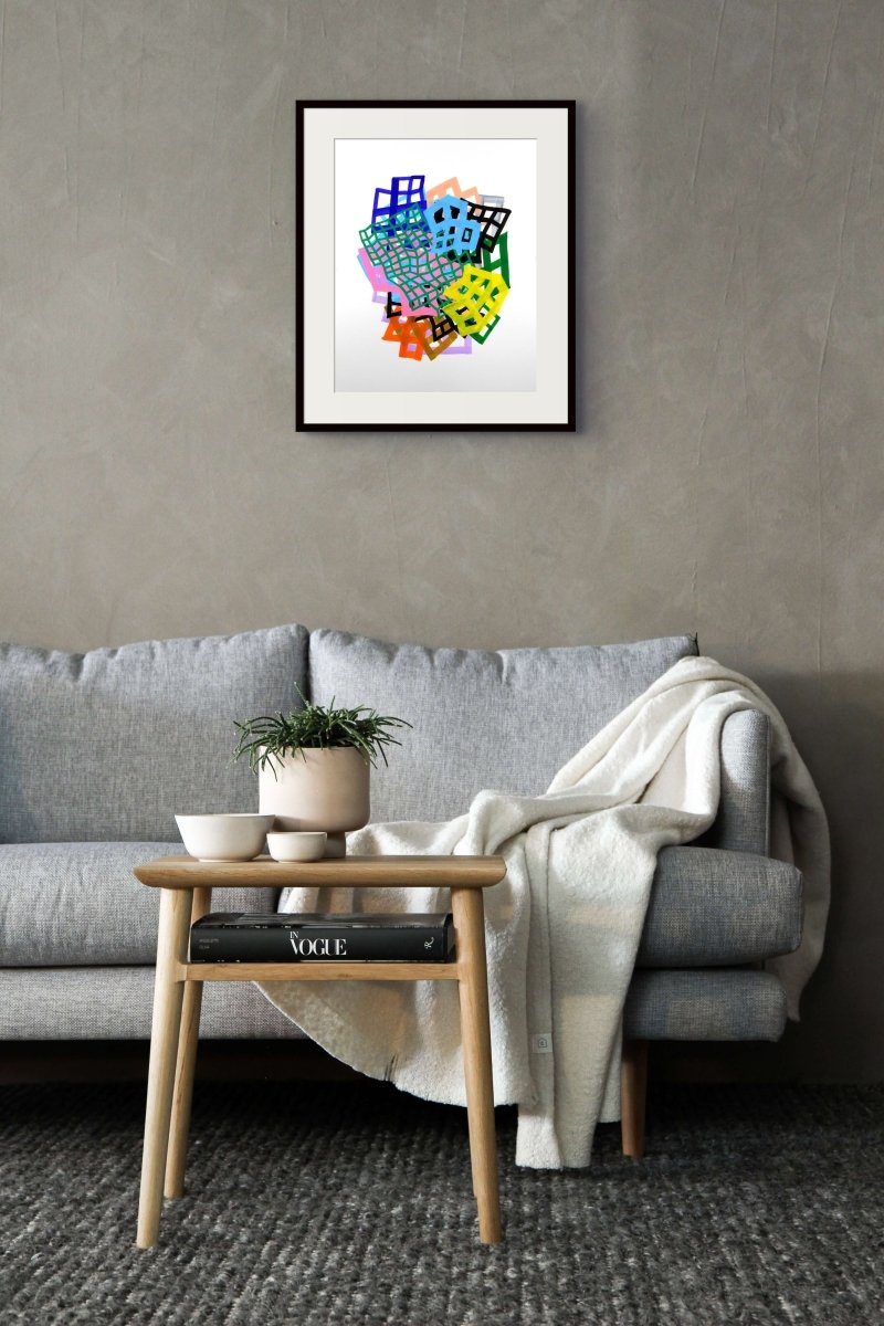 Lattice 4 - by Martina Nehrling - Abstract Painting - Ideelart