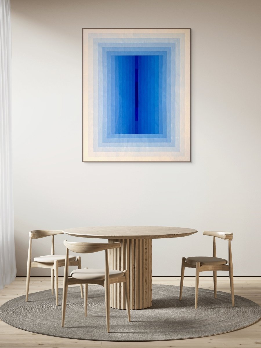 Light Consideration (Ultramarine) - by Andy Harwood - Abstract Painting - Ideelart