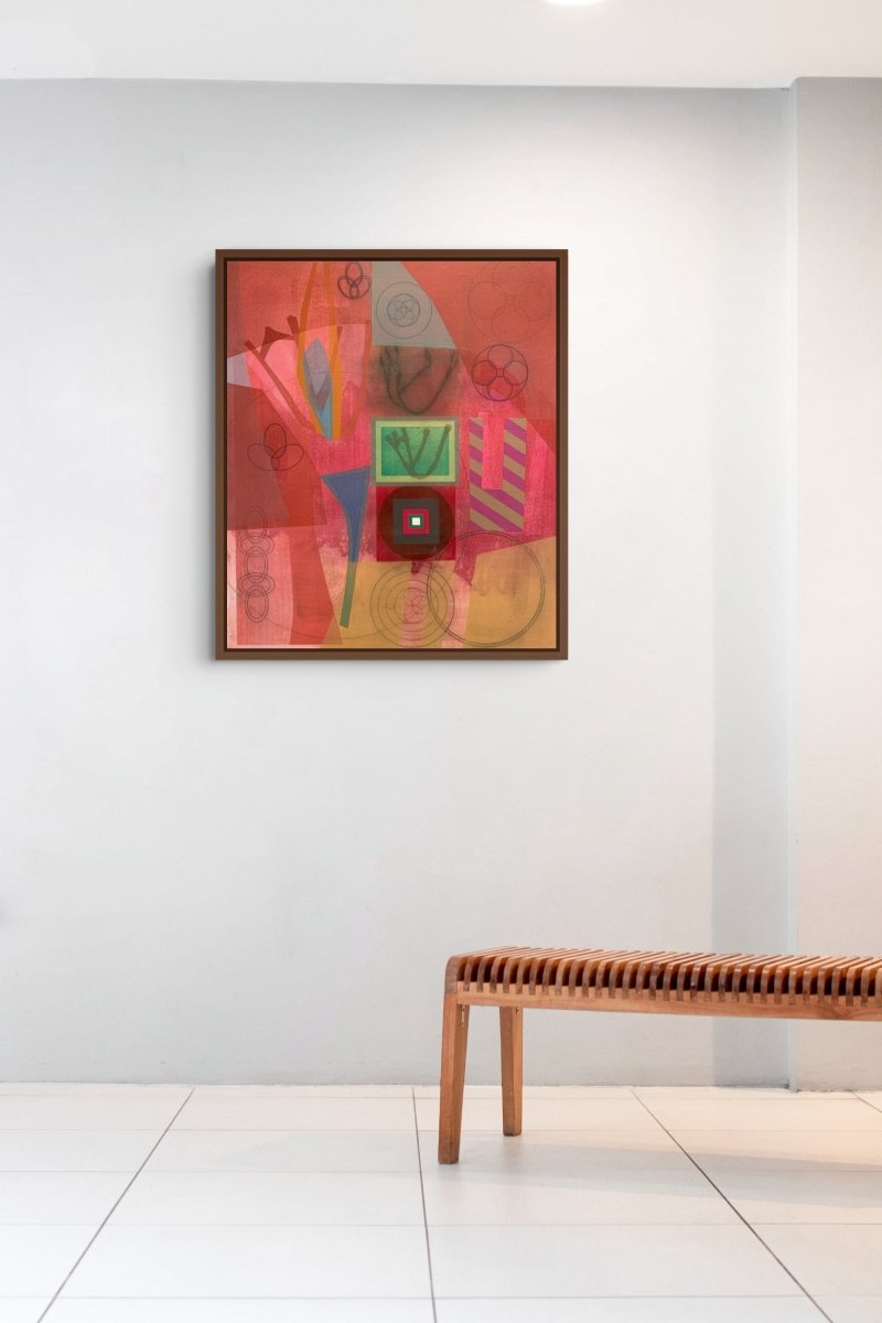 Lost Letters (Flabelliform) - by Michael Barringer - Abstract Painting - Ideelart
