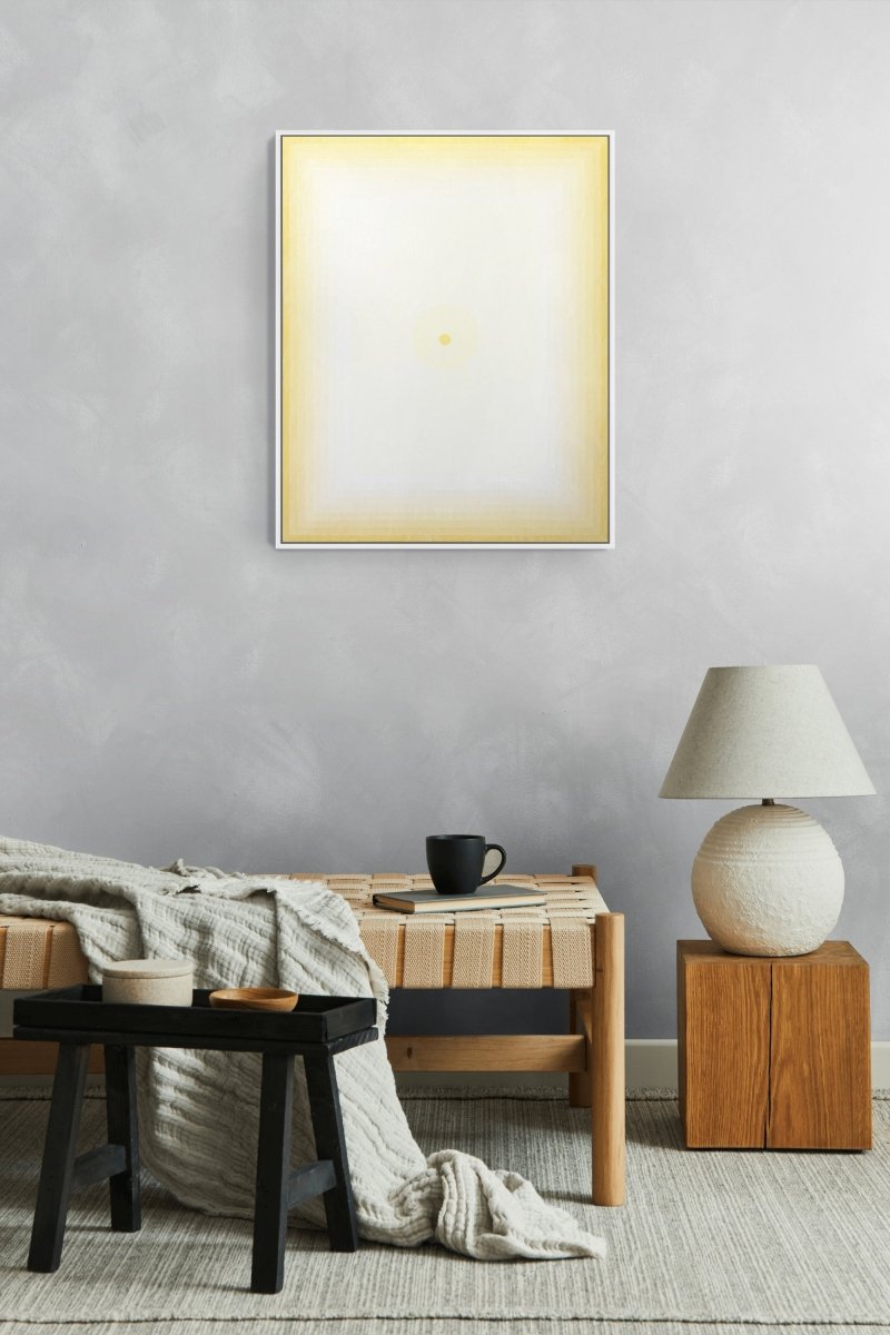 Mesmerism (Naples Yellow Light) 2 - by Andy Harwood - Abstract Painting - Ideelart