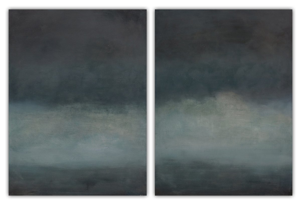 Night Spirits - by Janise Yntema - Abstract Painting - Ideelart