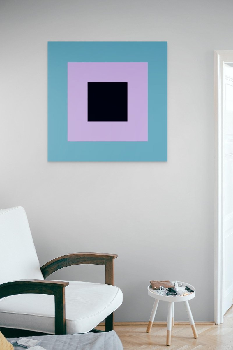 Orb (Blue and Violet) - by Brent Hallard - Abstract Painting - Ideelart