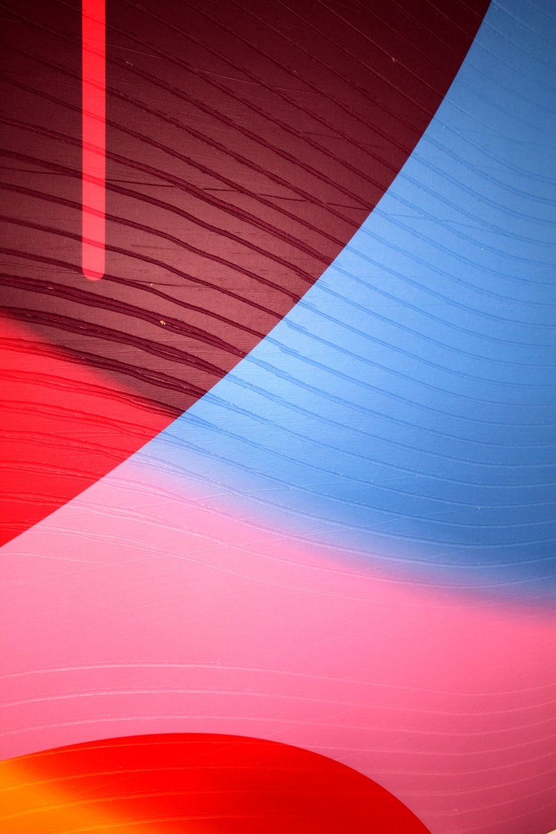 Orpiment Fuchsia Électrique  Antiseptique - by Jerome Tham Vo My - Abstract Mixed Media - Ideelart