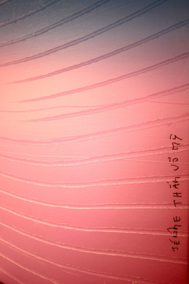 Orpiment Fuchsia Électrique  Antiseptique - by Jerome Tham Vo My - Abstract Mixed Media - Ideelart