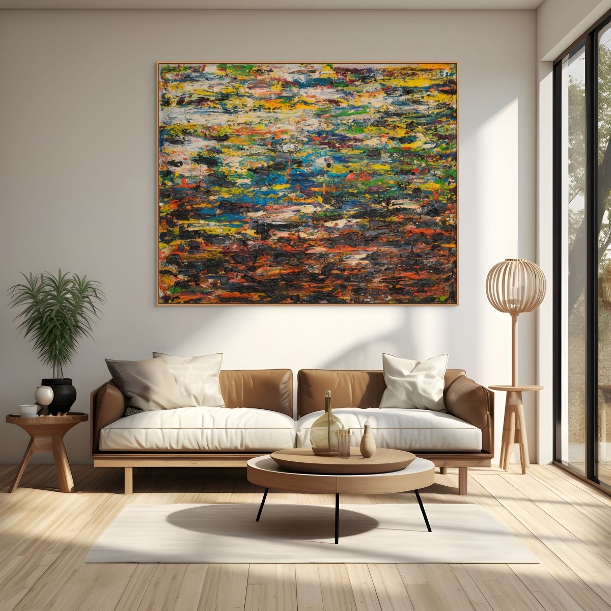 Paysage (Ref 18085) - by Martin Reyna - Abstract Painting - Ideelart