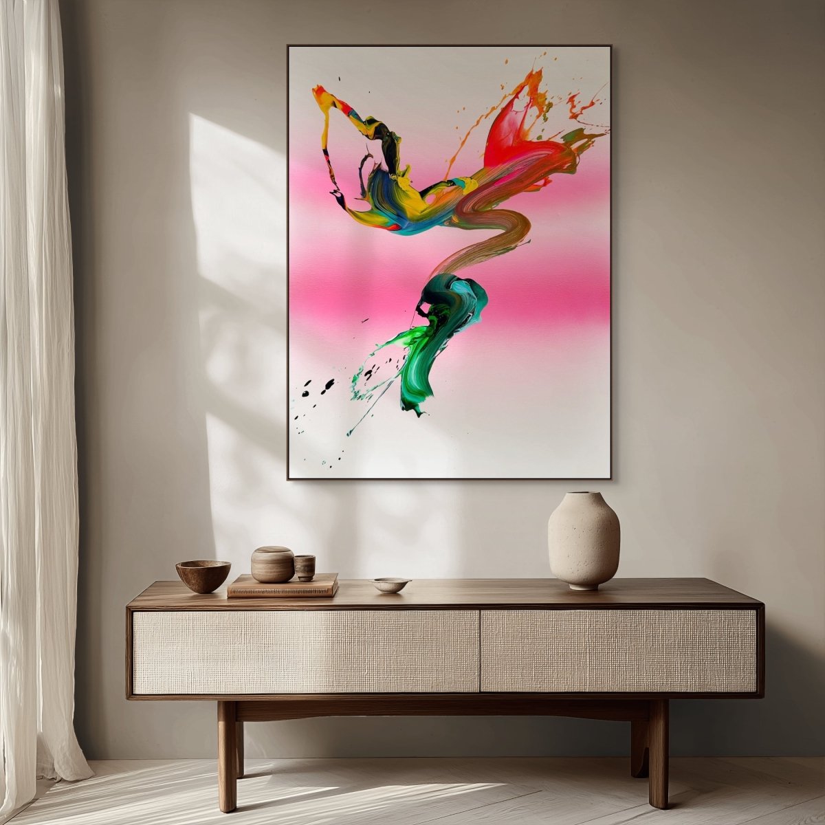 Pink dreams - by Nikolaos Schizas - Abstract Painting - Ideelart