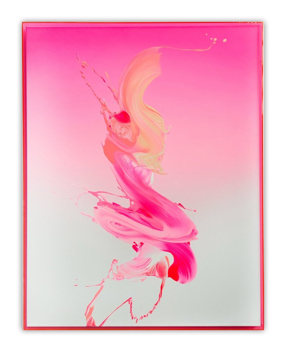 Pink flow - by Nikolaos Schizas - Abstract Painting - Ideelart