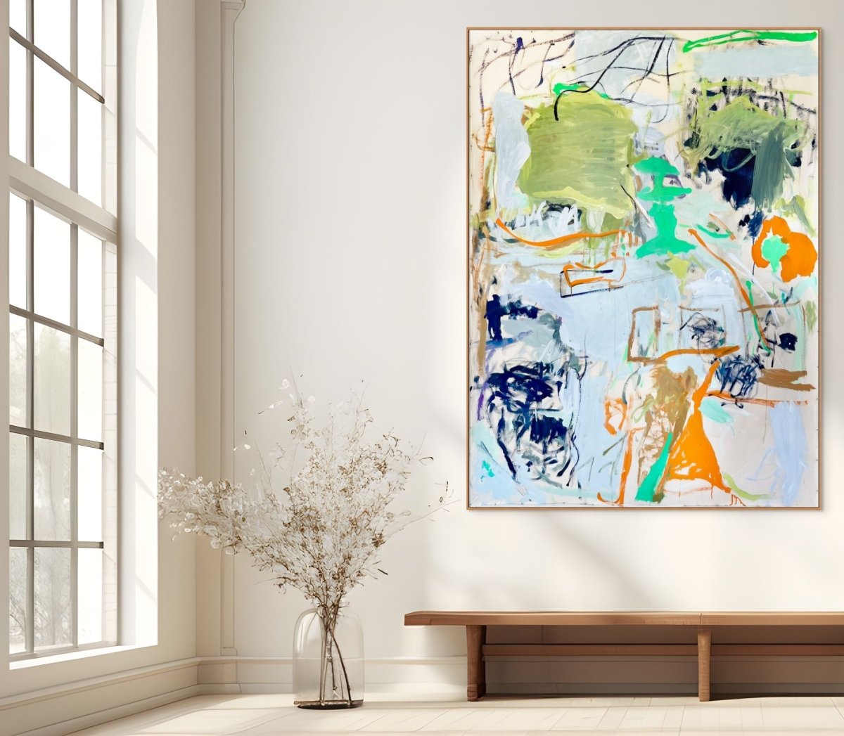 Porous Boundaries - by Macha Poynder - Abstract Painting - Ideelart