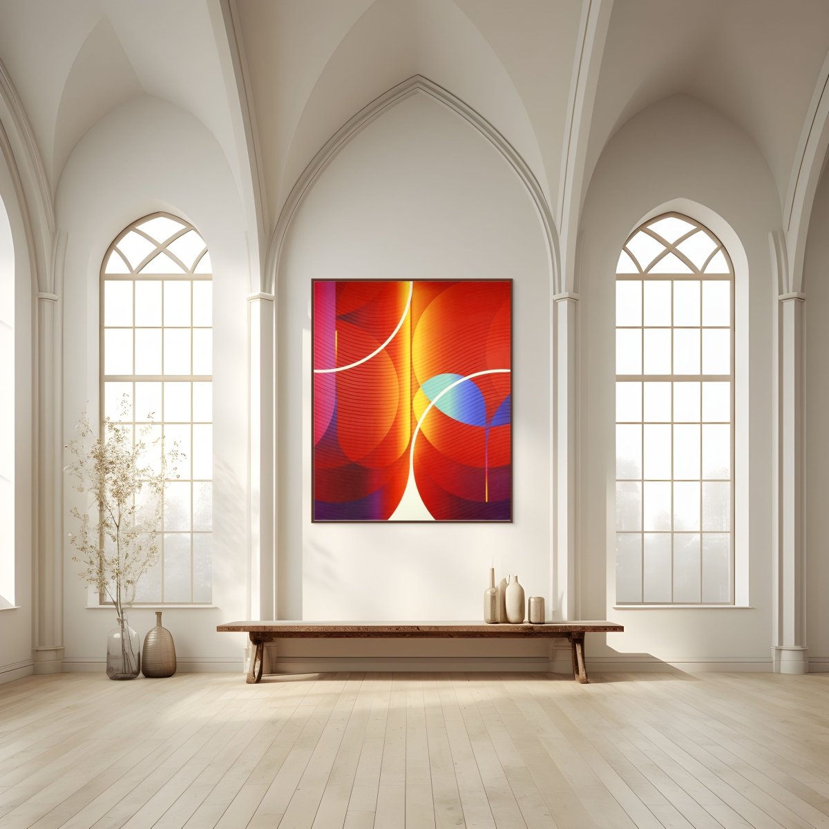 Prune Safran Céladon  Espadindon - by Jerome Tham Vo My - Abstract Mixed Media - Ideelart