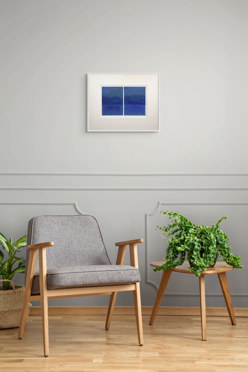 Prussian Blue - by Janise Yntema - Abstract Painting - Ideelart