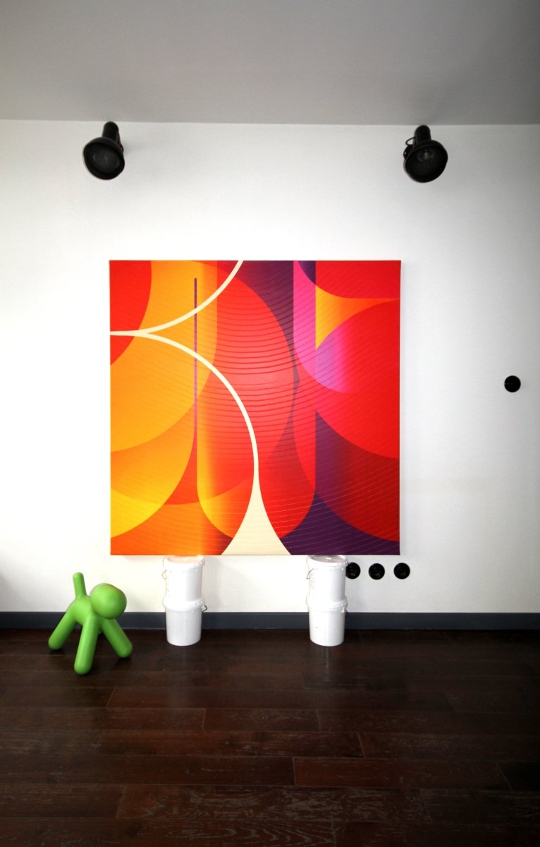 Safran Vermeil Evêque  Beurek Beurek - by Jerome Tham Vo My - Abstract Mixed Media - Ideelart