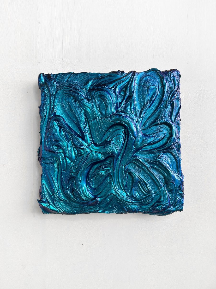 Saturn blue - by Nikolaos Schizas - Abstract Painting - Ideelart