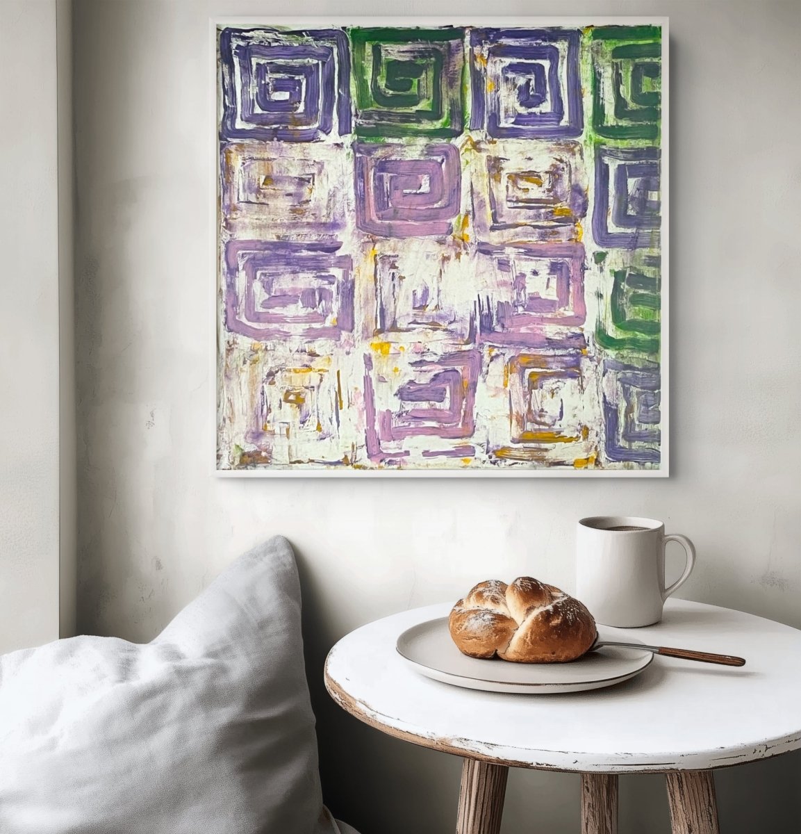 Scrapin' By 1 - by Dana Gordon - Abstract Painting - Ideelart