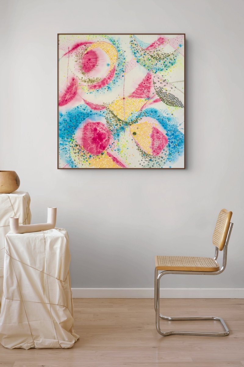 Skopelos 1: Light Dances in the Wind - by Jessica Snow - Abstract Painting - Ideelart