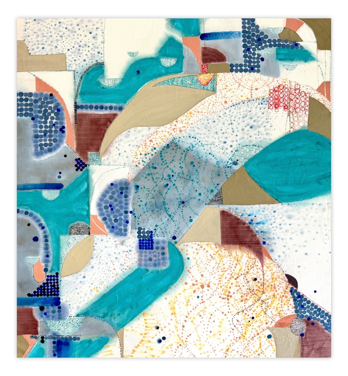 Skopelos 4: Chora - by Jessica Snow - Abstract Painting - Ideelart