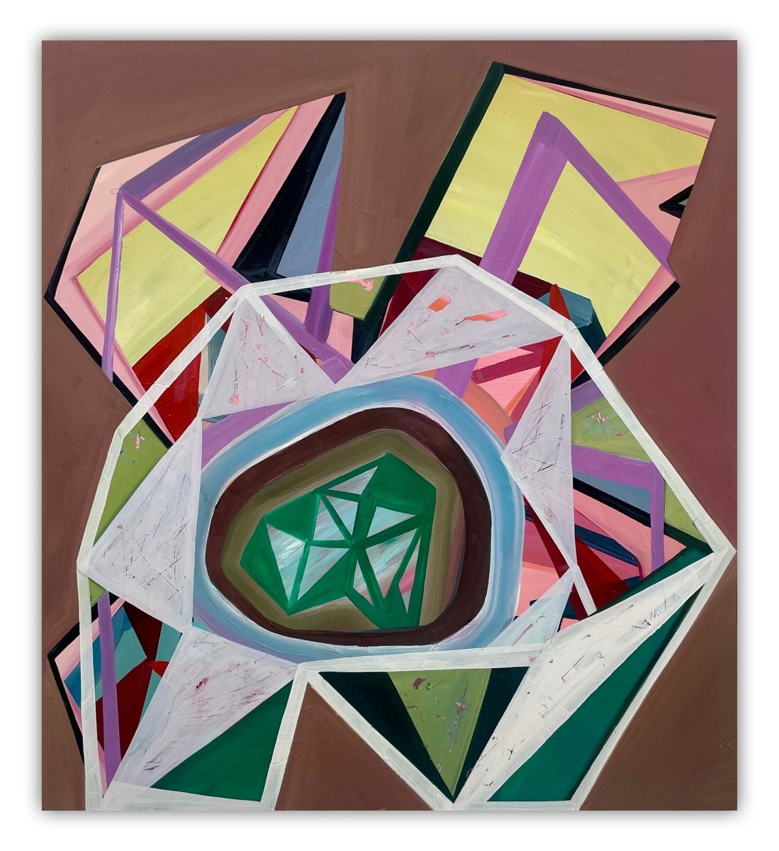 Spiraling Out - by Ashlynn Browning - Abstract Painting - Ideelart