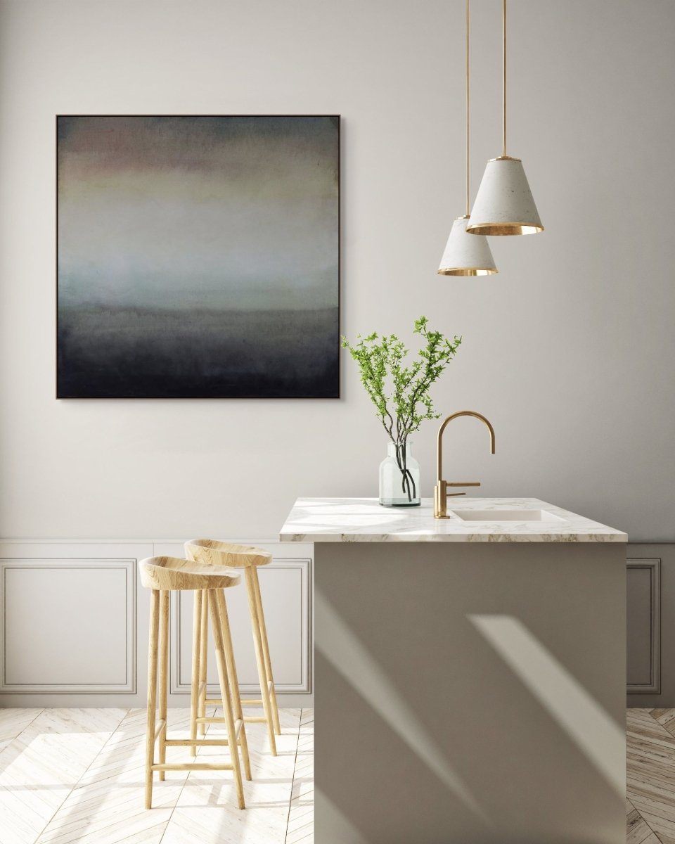 Stillness at Duck - by Janise Yntema - Abstract Painting - Ideelart