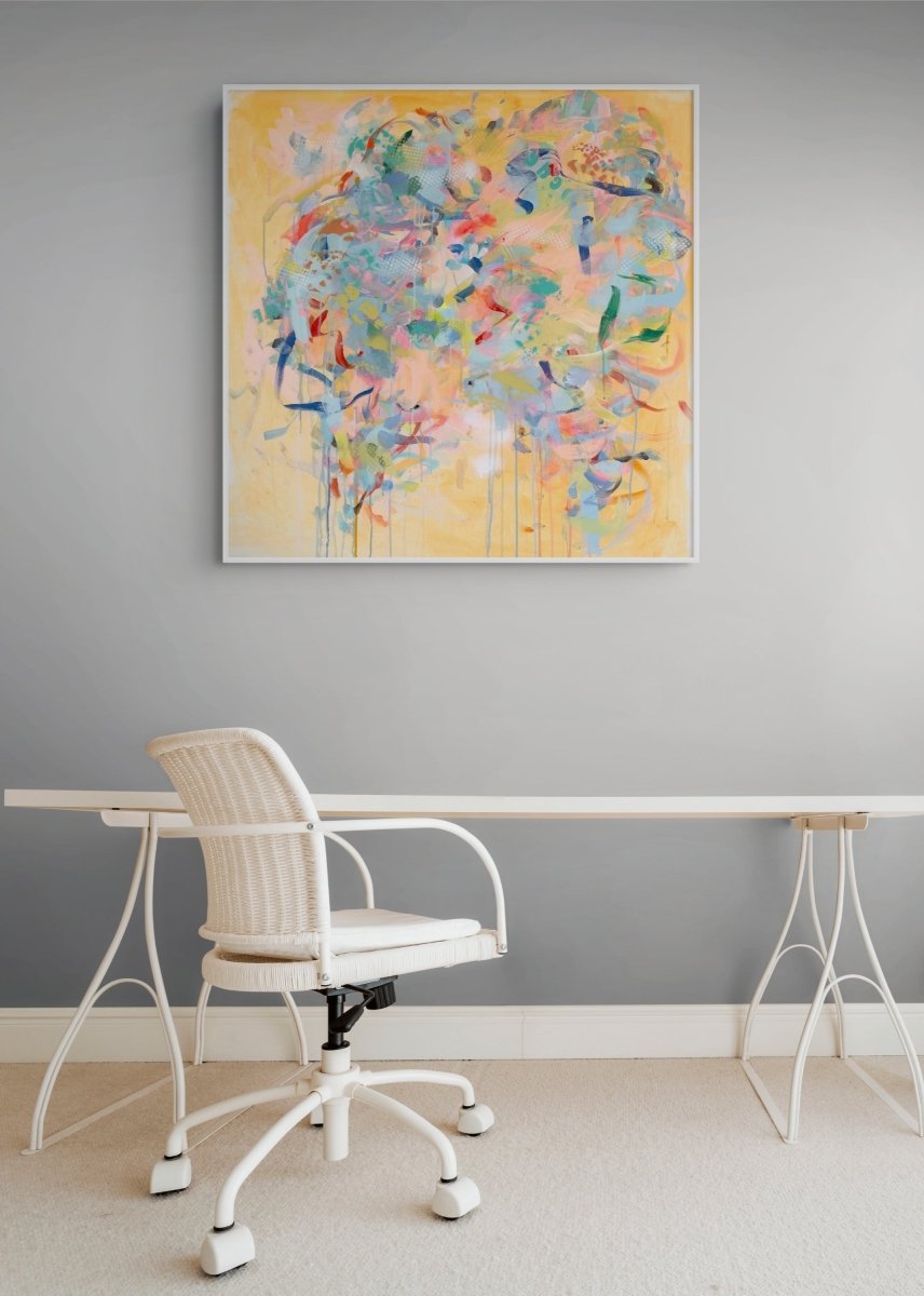 Sunset - by Gina Werfel - Abstract Painting - Ideelart