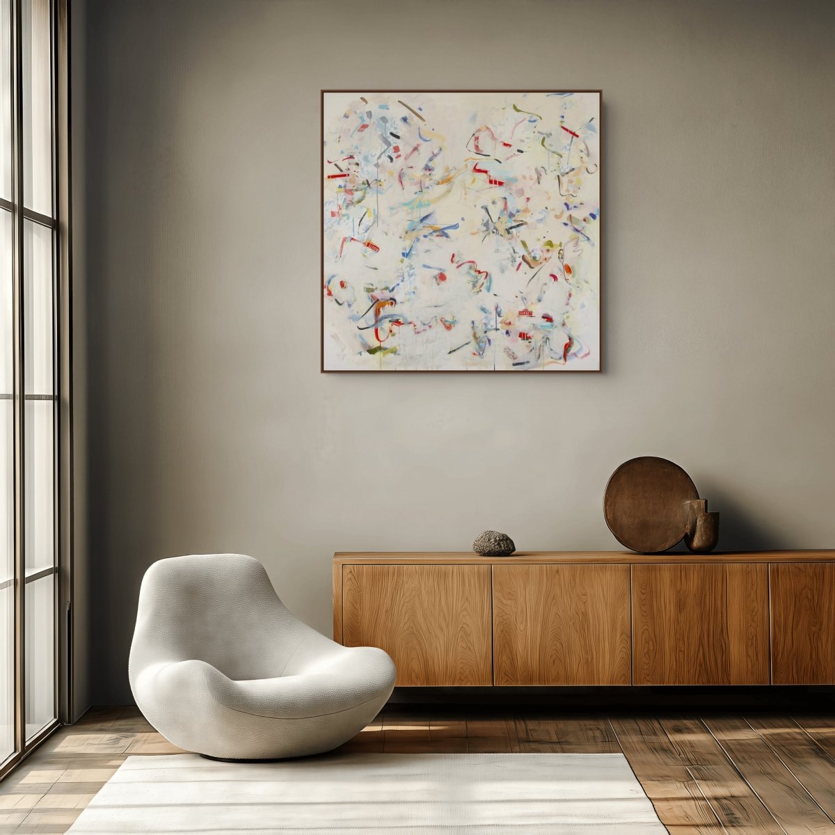 Sunset Route - by Gina Werfel - Abstract Painting - Ideelart