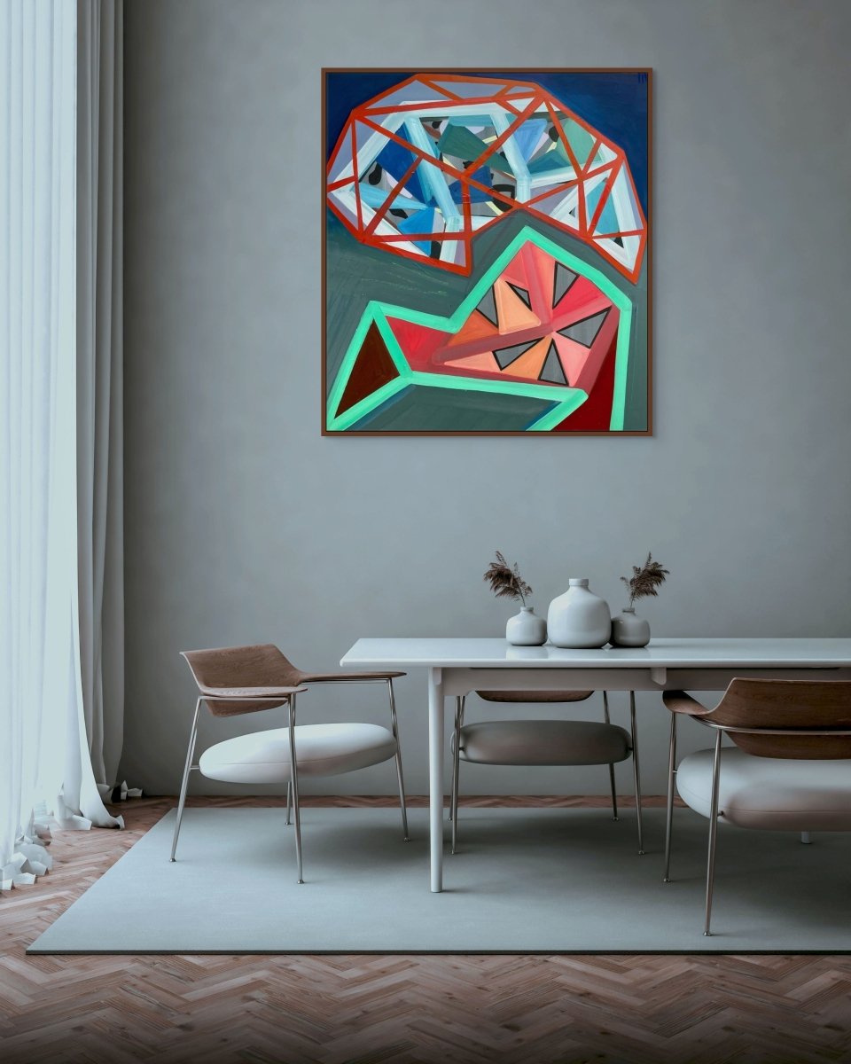The Disconnect Between Head and Heart - by Ashlynn Browning - Abstract Painting - Ideelart