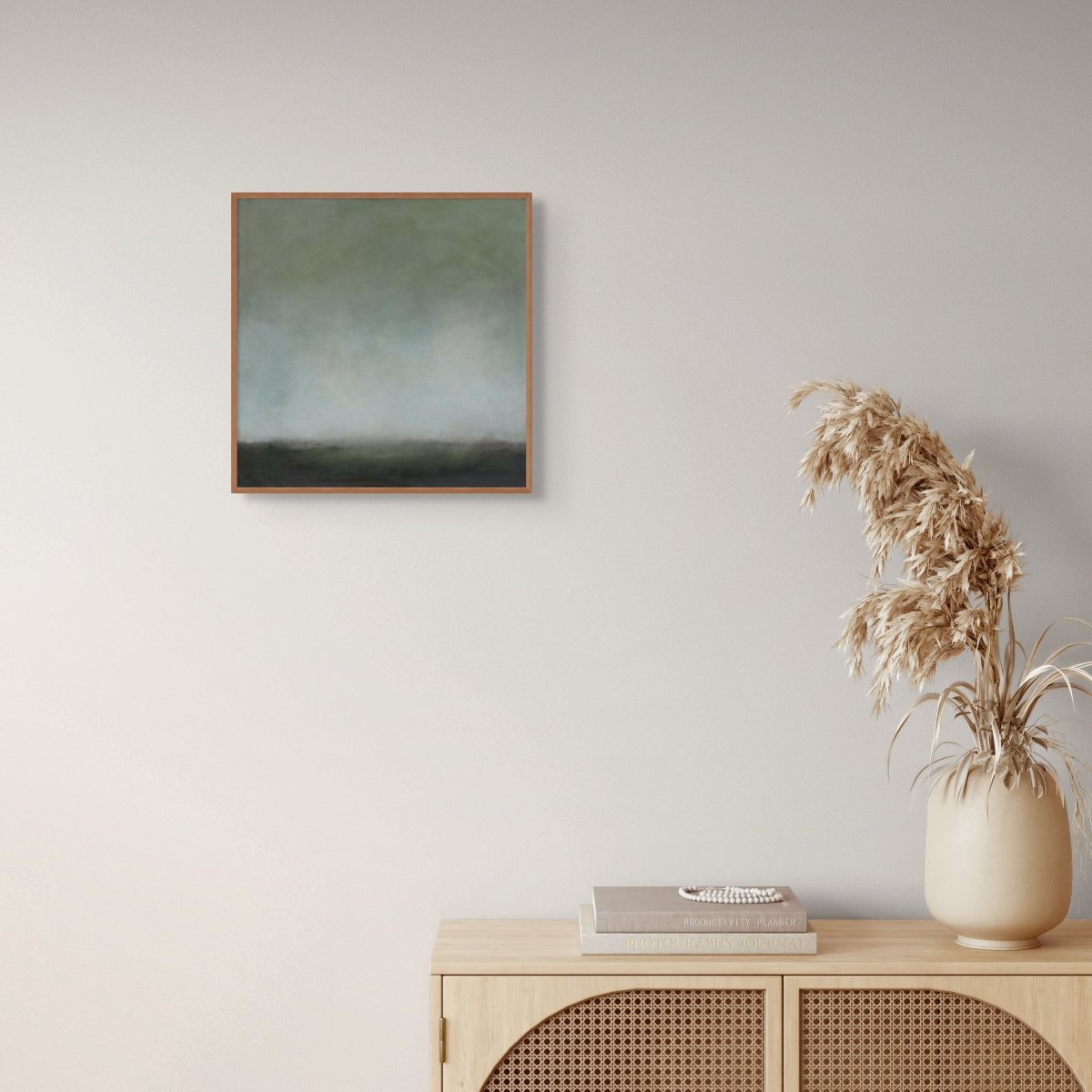 The Waiting Green - by Janise Yntema - Abstract Painting - Ideelart