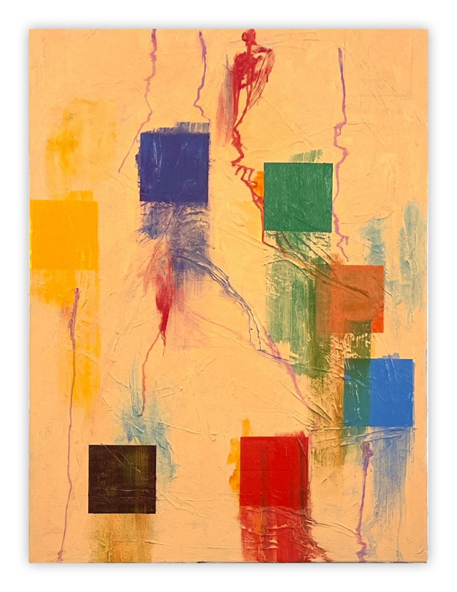 Then and Now - by Dana Gordon - Abstract Painting - Ideelart