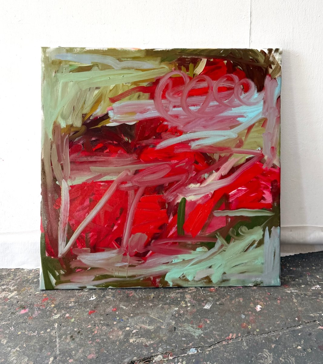 Time For Some Red - by Petra Schott - Abstract Painting - Ideelart