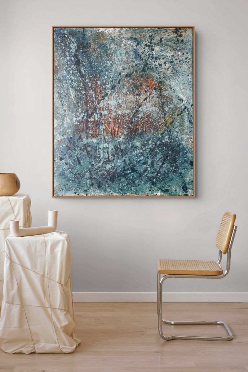 Turgor pressure 2 - by Reiner Heidorn - Abstract Painting - Ideelart