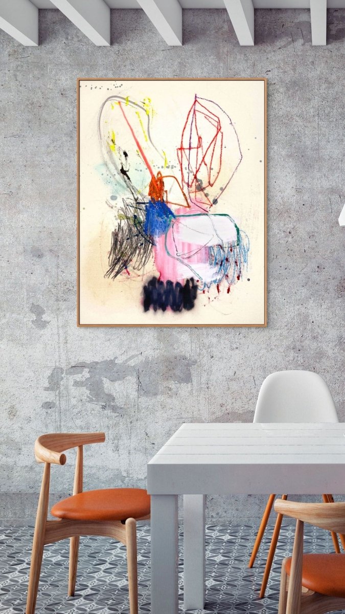 Untitled 132_25 - by Ludovic Dervillez - Abstract Painting - Ideelart