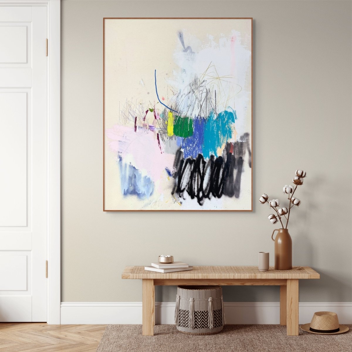 Untitled 147_25 - by Ludovic Dervillez - Abstract Painting - Ideelart