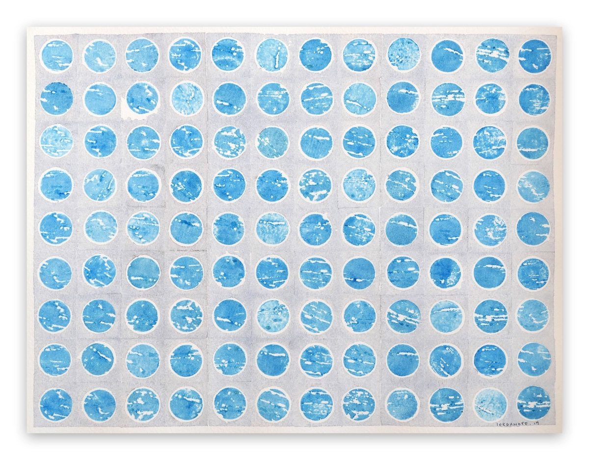 Untitled 743 - by Jérémie Iordanoff - Abstract Painting - Ideelart