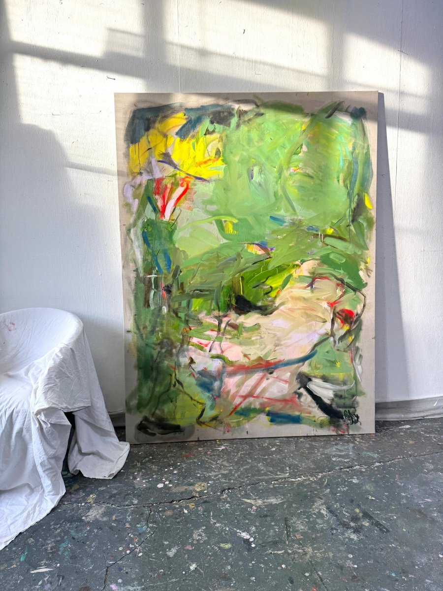 Warmth on Our Skin - by Petra Schott - Abstract Painting - Ideelart