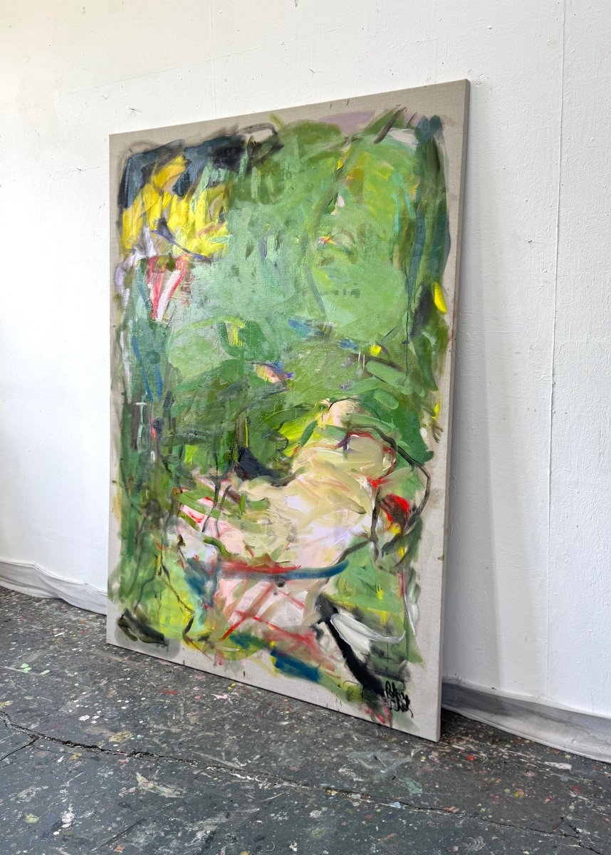 Warmth on Our Skin - by Petra Schott - Abstract Painting - Ideelart