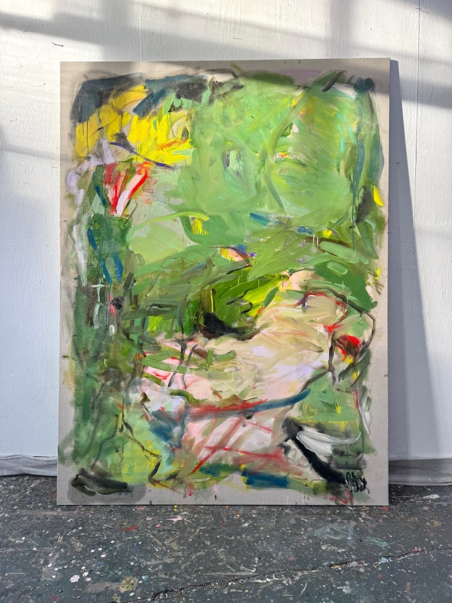 Warmth on Our Skin - by Petra Schott - Abstract Painting - Ideelart