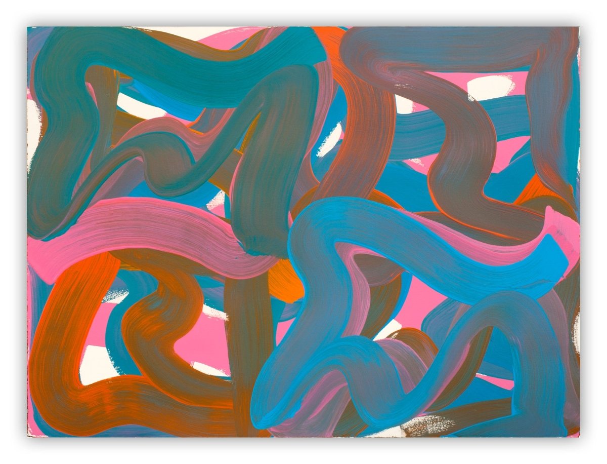 Wiggle 24 - by Leon Phillips - Abstract Painting - Ideelart