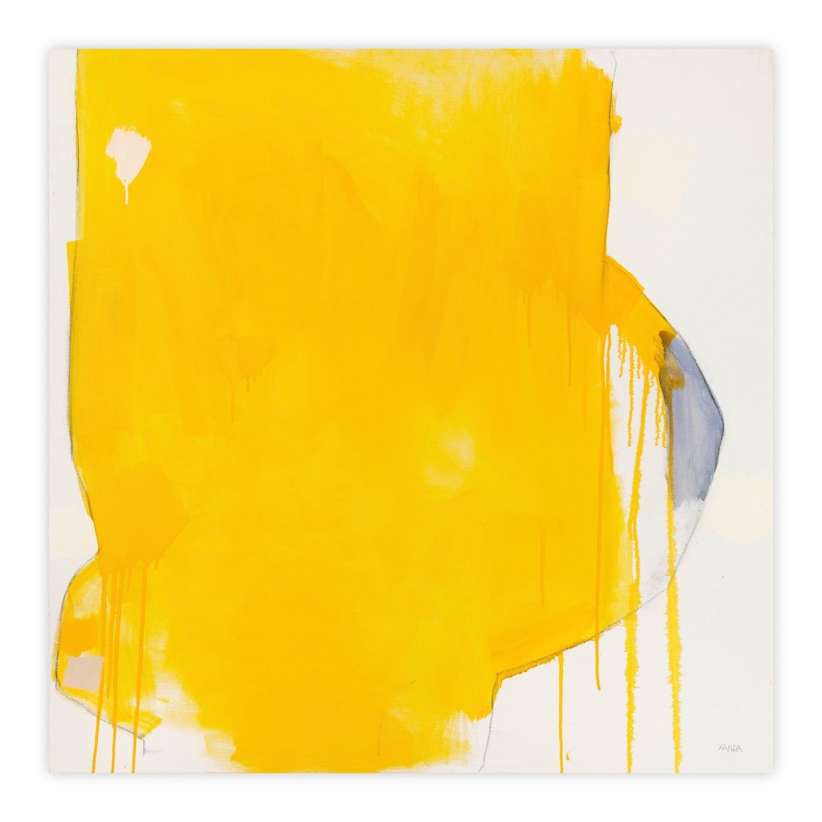 Yellow note - by Xanda McCagg - Abstract Painting - Ideelart