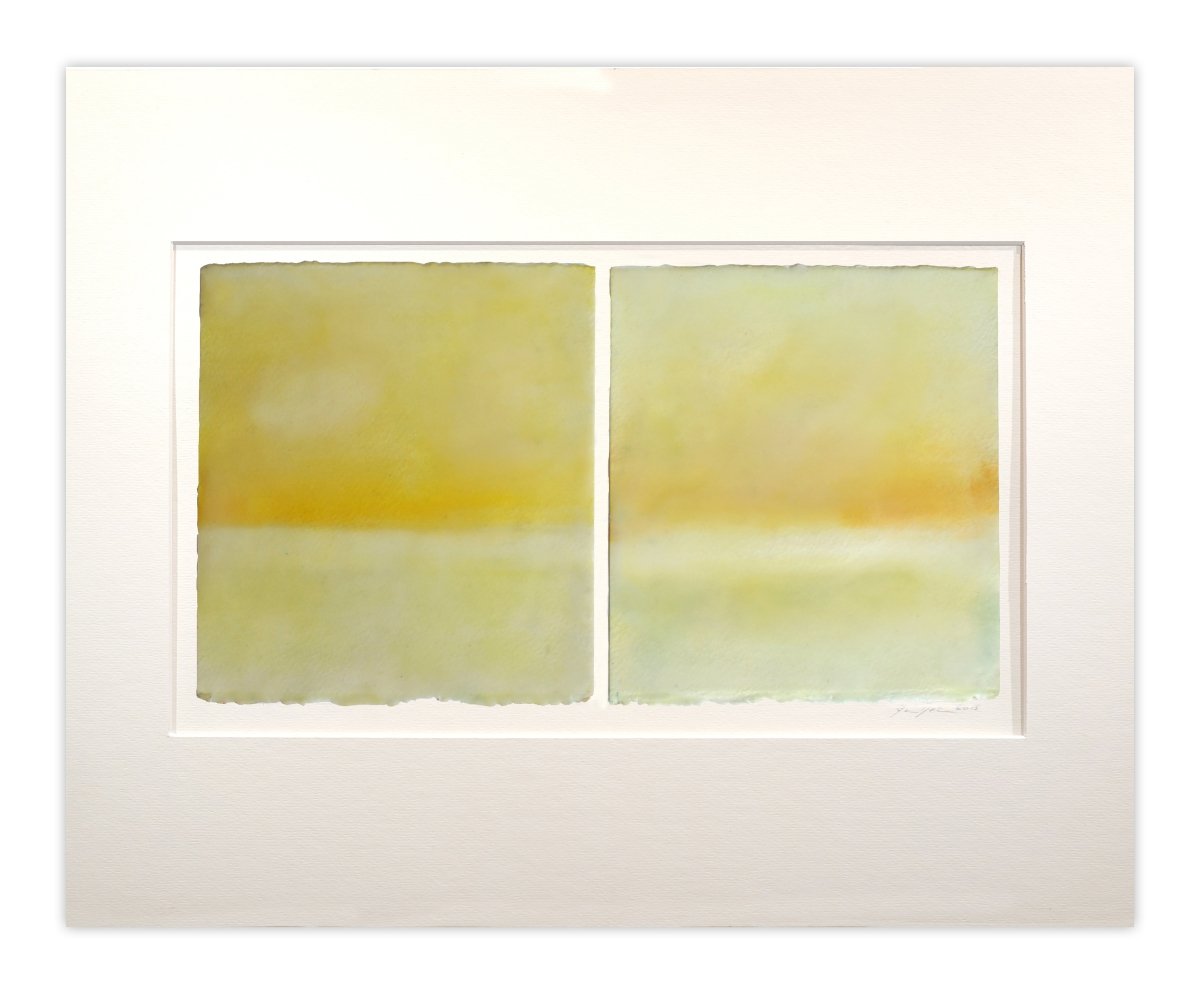 Yellow on Yellow - by Janise Yntema - Abstract Painting - Ideelart